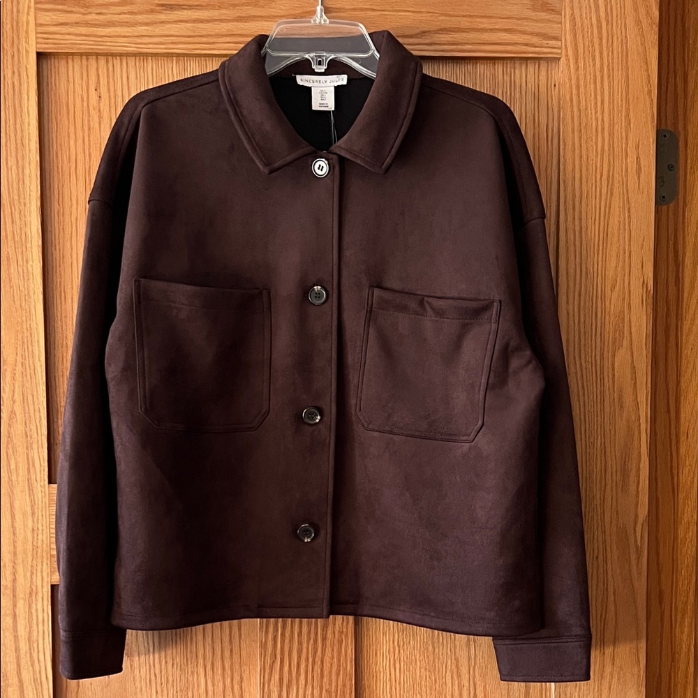 Sincerely Jules Dark Brown Utility Jacket